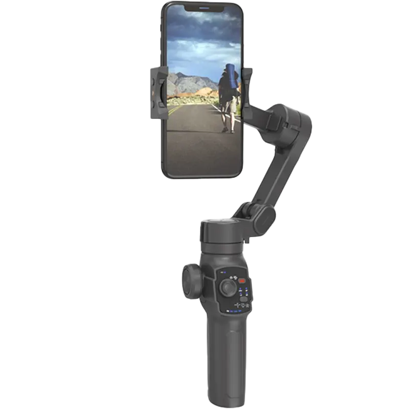 Porodo VeloCam AI Tracker Smartphone Gimbal with Tripod and Magnetic Fill Light 1 Mascom International.webp